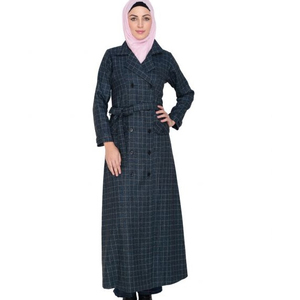 Abrigo estilo Abaya islámico modesto abrigo moderno Casual Dubai última colección vestido musulmán ropa islámica Venta caliente - Product Image 1