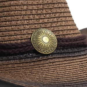 Venta al por mayor de alta calidad personalizados sombreros de paja de vaquero occidental de punto en tendencia de color y opciones de tamaño de logotipo para la moda al aire libre - Product Image 6