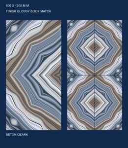 Carreaux de porcelaine de luxe grand format série Bookmatch 600X1200MM Élégant sol mural inspiré du marbre Designs chambres haut de gamme - Product Image 3