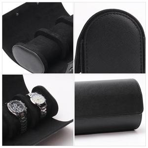 Étui de voyage en cuir PU pour montre de mode, boîte de rangement simple pour montre, organisateur résistant à l'eau pour hommes et femmes, présentoir - Product Image 4