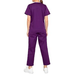 Conjuntos de Uniformes Quirúrgicos Personalizados de Manga Corta de Poliéster y Algodón para Mujer, Trajes de Doctora de Hospital, Ropa de Enfermera 2026 - Product Image 6