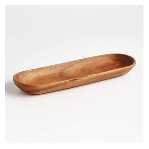 <b>Vintage</b> Best Quality Modern Design Oval Shape Natural Finished Wooden Serving Dough Bowl Oblong Fruit Bowl Salad Bowl Decoration - Product Image 6