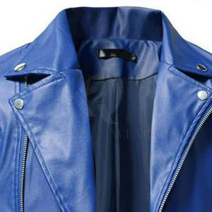 Veste en cuir véritable pour homme automne-hiver - Haute qualité, réversible et respirante avec logo sur le devant - Product Image 3