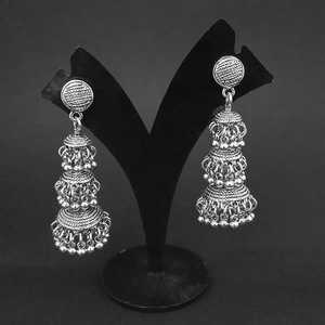 "Boucles d'Oreilles Jhumki Fashion Perles Oxydées-1311288" - Product Image 1