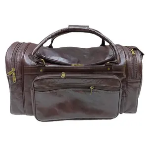 Trolley duffel bag FIN DE SEMANA duffel bag laptop bag viaje Soft Leather Business Duffel Weekender Large Gym