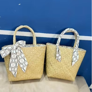 ถุงหญ้าทะเลผักตบชวาธรรมชาติสำหรับผู้บริโภคที่ใส่ใจสิ่งแวดล้อมและผู้ค้าปลีกสีเขียว - Product Image 1