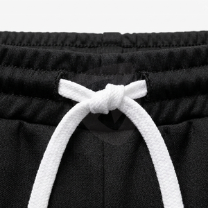 Tracksuit Set Black <b>White</b> Color Blocking Full Zip <b>Jacket</b> With Side Pockets And Drawstring Pants Unisex Adult Autumn Sporty Style - Product Image 6