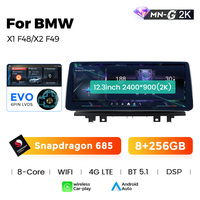 Sistema de Navegación para Automóvil Navifly Snapdragon 685 con el Sistema Android Más Reciente, Pantalla 2K, 8+256 GB, para BMW X1 F48 2016-2017, Compatible con Cámara 360 y DVR