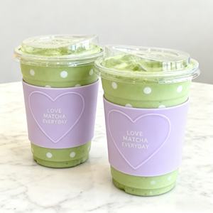 Gobelets en plastique PET transparents jetables avec logo personnalisé, pour matcha, boba, thé au lait, café glacé, smoothie, avec couvercles et pailles - Product Image 1