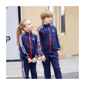 Ensemble de survêtement pour garçons à capuche coupe-vent imprimé personnalisable, taille plus, 100% coton, perlé, uni, printemps - Product Image 3