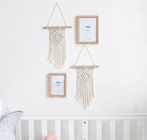 Accesorios de Macramé Bohemios para Dormitorio, Decoración de Pared de Cerámica con Borlas Tejidas con Cuerda, para Aniversario - Product Image 5