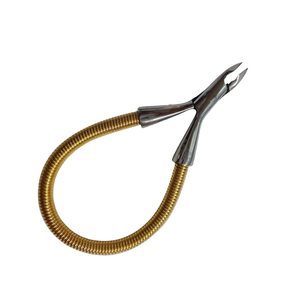 Pinza para cutículas de uñas, mango de resorte, resorte único, Metal, acero, dedo del pie, pinzas para cutículas para belleza con embalaje personalizado - Product Image 3