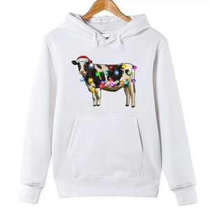 Sweat-shirt de Noël festif et confortable avec intérieur doux et chaud, motifs joyeux de vacances, coupe confortable pour l'hiver, style décontracté saisonnier - Product Image 1