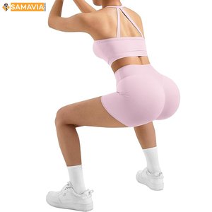 SAMAVIA 3 pièces Gym survêtement dames ensemble de vêtements de sport veste soutien-gorge et Leggings Logo personnalisé RTS Sportswear USA UK EU - Product Image 4