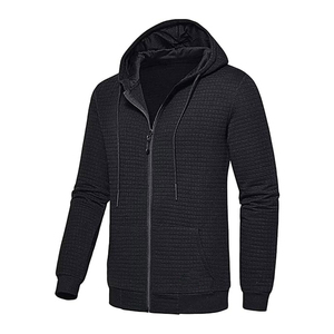 Vente en gros de sweat-shirt à capuche tendance hiver avec fermeture éclair unisexe uni surdimensionné au meilleur prix - Product Image 1