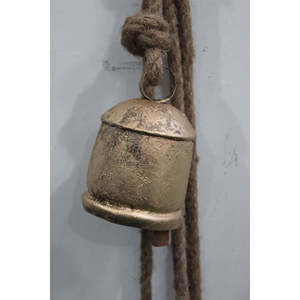 Campana Metálica Rústica Decorativa de Lujo con Adorno Colgante Hecho a Mano para Decoración de Interiores de Casas de Campo, Patios y Jardines - Product Image 3