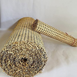 Natural <b>Light</b> and Strong Large Curvature Rattan Webbing Cane Mesh Wicker Roll Woven Webbing Rattan Roll for Chair Repair Project - Product Image 1