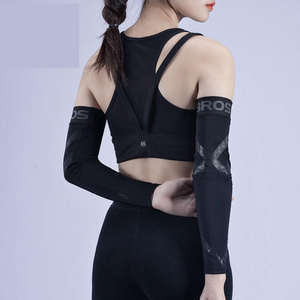 Manchons de compression sportifs personnalisés avec logo, en coton, séchage rapide pour la course et le cyclisme - Product Image 6