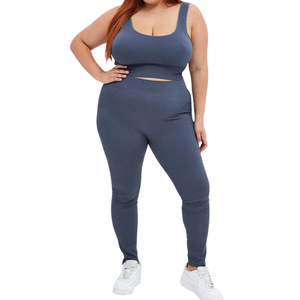 Leggings de Yoga Sin Costuras de Talla Grande con Cintura Alta, Tejido Elástico de Compresión, Ropa Deportiva de Soporte, Pantalones de Gimnasio para Mujer - Product Image 5