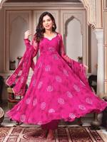 Robe Anarkali en coton de style indien traditionnel, très vendue, avec dupatta de créateur, respirante, pour tenue décontractée ou de soirée, prête à porter