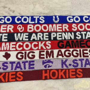 Handmade Beaded Strap Adjustable Shoulder Crossbody Bag Strap Replacement with Decorative Beads and <b>Gold</b> Clips for Bags - Product Image 1