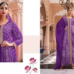 ชุดสำหรับงานปาร์ตี้ Salwar Kameez kurti ชุดใส่ลายพื้นเมือง - Product Image 1