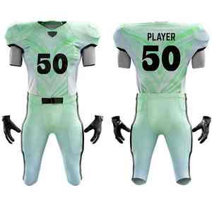 Nouveau maillot de football américain le plus vendu dernier style séchage rapide personnalisé logo de votre marque sur le devant uniforme de football américain - Product Image 1