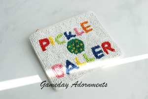 กระเป๋าถือทำมือสไตล์โบฮีเมียนประดับลูกปัดแก้วจาก MS Handicraft พร้อมปักโลโก้ตามสั่ง กระเป๋าใส่เหรียญประดับลูกปัด ปรับแต่งได้ - Product Image 4