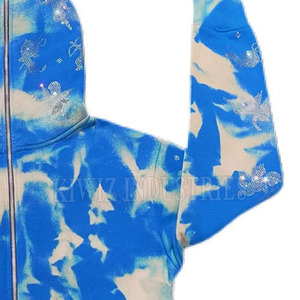 Logo OEM de haute qualité imprimé solide respirant plein visage fermeture éclair sweats à capuche polyester/coton pour l'hiver - Product Image 3