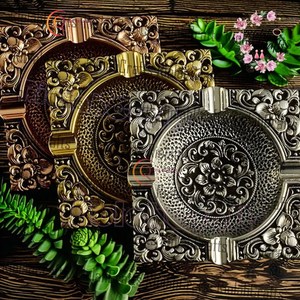 Nouvel arrivage de cendrier à fumer moderne exclusif fait à la main plateau de coulée en métal durable pour la maison Restaurant Bar meilleure vente - Product Image 1