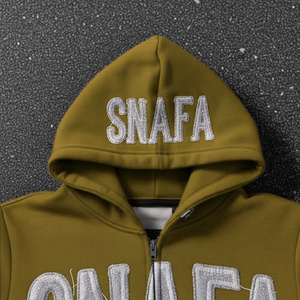 Chándal Deportivo Personalizado con Logotipo, Estilo Urbano, Bordado Desgastado, Lavado Ácido, Transpirable, Holgado - Product Image 5