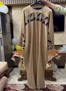 Abayas traditionnelles élégantes et modestes pour femmes robes de Dubaï tissu respirant brodé à la main pierre travail Baggy vêtements musulmans - Product Image 2