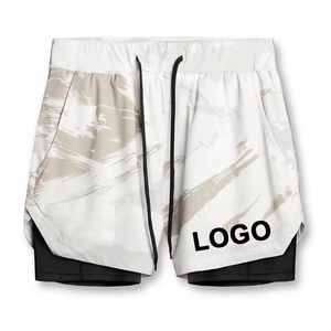 Short de sport en polyester avec logo personnalisé de haute qualité Short de sport pour homme Short de sport respirant pour homme - Product Image 4