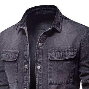 Veste en jean légère pour hommes, meilleure offre spéciale, veste en jean à prix de gros pour hommes avec logocolors personnalisés - Product Image 5