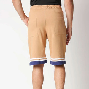 Shorts de plage pour homme, couleur unie, avec cordon de serrage à la taille et poches latérales, séchage rapide, tissu Oxford, style décontracté. - Product Image 2