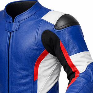 Combinaison de course en cuir pour moto pour homme, une pièce, équipement de conduite de moto avec protection des genoux, logo personnalisé, vêtements de sécurité pour motard, OEM ODM - Product Image 4