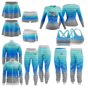 2025 uniformes de sport pour femmes violet personnalisé haute qualité Polyester pom-pom girl équipement d'entraînement OEM adultes filles Cheer Wear ensembles - Product Image 1