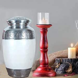 Engraved Aluminium Cremation Urn for Human <b>Ashes</b> Adult Male Female Pets Cat <b>Dog</b> Urn, Large Burial Funeral Urns - Product Image 3