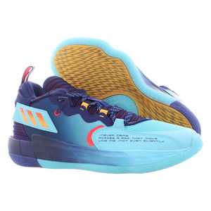 Chaussures unisexes Adidas Dame 7 Extply Couleur : Bleu foncé/Aqua pulsé/Rouge solaire 100% authentiques - Product Image 5