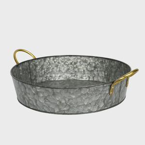 Design moderne de qualité en métal galvanisé rustique bol de service bol à salade pour les événements de mariage maison tables à dîner accessoires de décoration - Product Image 1