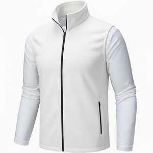 Gilet de sport léger pour homme avec logo personnalisé, imprimé, pour l'automne, pour la salle de sport, veste coupe-vent imperméable à manches longues, séchage rapide, coupe ajustée - Product Image 3