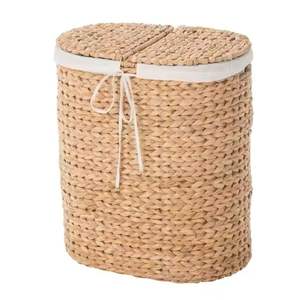 Handmade <b>Water</b> <b>Hyacinth</b> <b>Basket</b> Decorative Eco Friendly Customizable Storage Organizer For Kitchen Dining Or Gift Use - Product Image 6