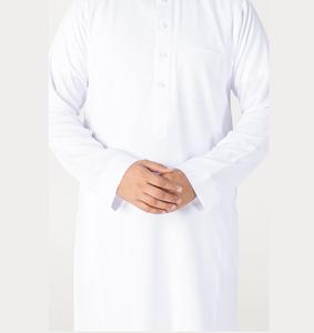 Vêtements islamiques Nouvelle mode Caftan Jubbah Thobe À la mode Dubaï Qatar Arabe Musulman Porter Traditionnel Jubba-Thobe pour Hommes - Product Image 6
