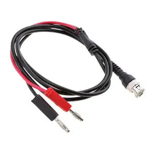 RF Coaxial Cable BNC Q9 Male to Dual 4mm Banana Plug Test Lead for Oscilloscope Signal generators