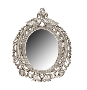 Miroir mural en métal de forme personnalisée avec finition dorée Miroir mural décoratif de luxe pour la maison en gros. - Product Image 3