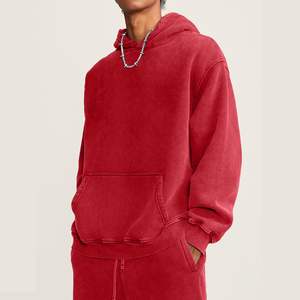 Otoño Streetwear lavado con ácido Unisex sudaderas con capucha pulóver Sun Faded Vintage manga larga 100% algodón suéter desgastado sudaderas con capucha - Product Image 2