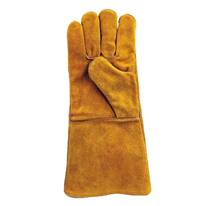 Heavy Duty Welding Thermal Safety <b>Gloves</b> Fireproof Heat Resistant Cowhide Leather Eco-Friendly Breathable <b>Touchscreen</b> <b>Gloves</b> - Product Image 3
