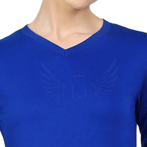 Camiseta de manga 3/4 de verano 2025 de corte clásico para mujer, blusa de punto informal con cuello en V de talla grande y corte holgado antibolitas - Product Image 6