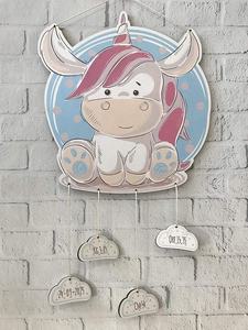 ป้ายแขวนประตูไม้ศิลปะพื้นบ้านทำด้วยมือลายพิมพ์ยูวีสร้างสรรค์ไม้อัดตกแต่งห้องพร้อมกล่องของขวัญรวมอยู่ด้วย - Product Image 5