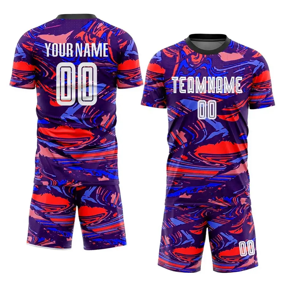 Novo Modelo Mais Recente Estilo Treinamento Sports Wear Sublimação Futebol uniforme/Preço Barato Unisex Homens Sublimação Futebol Uniforme